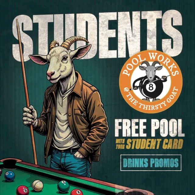 🐐𝗧𝗧𝗚 𝗣𝗢𝗢𝗟𝗪𝗢𝗥𝗞𝗦 𝗦𝗧𝗨𝗗𝗘𝗡𝗧 𝗪𝗘𝗗𝗡𝗘𝗦𝗗𝗔𝗬'𝗦 𝗙𝗥𝗘𝗘 𝗣𝗢𝗢𝗟 𝗪𝗜𝗧𝗛 𝗬𝗢𝗨𝗥 𝗦𝗧𝗨𝗗𝗘𝗡𝗧 𝗖𝗔𝗥𝗗 & 𝗗𝗥𝗜𝗡𝗞𝗦 𝗣𝗥𝗢𝗠𝗢𝗧𝗜𝗢𝗡𝗦 
🐐𝗠𝗢𝗡 - 𝗧𝗛𝗨𝗥𝗦 𝗙𝗥𝗢𝗠 𝟱𝗣𝗠 // 𝗙𝗥𝗜 - 𝗦𝗨𝗡 𝗙𝗥𝗢𝗠 𝟭𝟮𝗣𝗠
#𝘁𝗵𝗲𝘁𝗵𝗶𝗿𝘀𝘁𝘆𝗴𝗼𝗮𝘁 #𝗽𝗼𝗼𝗹𝘄𝗼𝗿𝗸𝘀 #𝗽𝗼𝗼𝗹 #𝗼𝗽𝗲𝗻𝗶𝗻𝗴𝘀𝗼𝗼𝗻 #𝘃𝗶𝘀𝗶𝘁𝗯𝗲𝗹𝗳𝗮𝘀𝘁 #𝗹𝗼𝘃𝗲𝗯𝗲𝗹𝗳𝗮𝘀𝘁 #𝗯𝗲𝗹𝗳𝗮𝘀𝘁𝗹𝗶𝘃𝗲